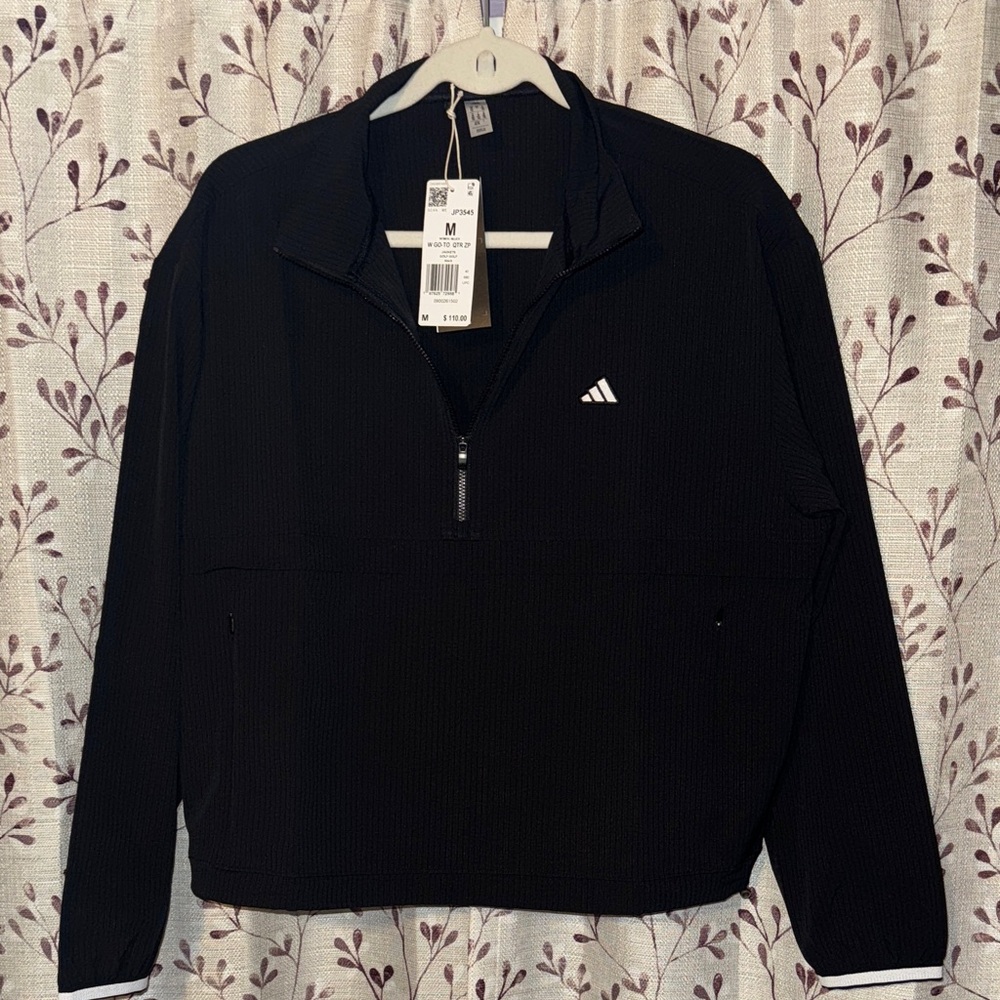 Adidas Black Half-Zip Sweatshirt
